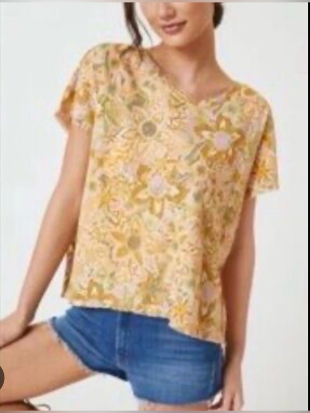 Anthropologie Pilcro Sustainable Swing Tee
